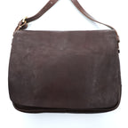 SLOW Japan Made BONO MAIL BAG Shoulder Bag Brown Tochigi Leather Full Vegetable Tanned Leather Flap