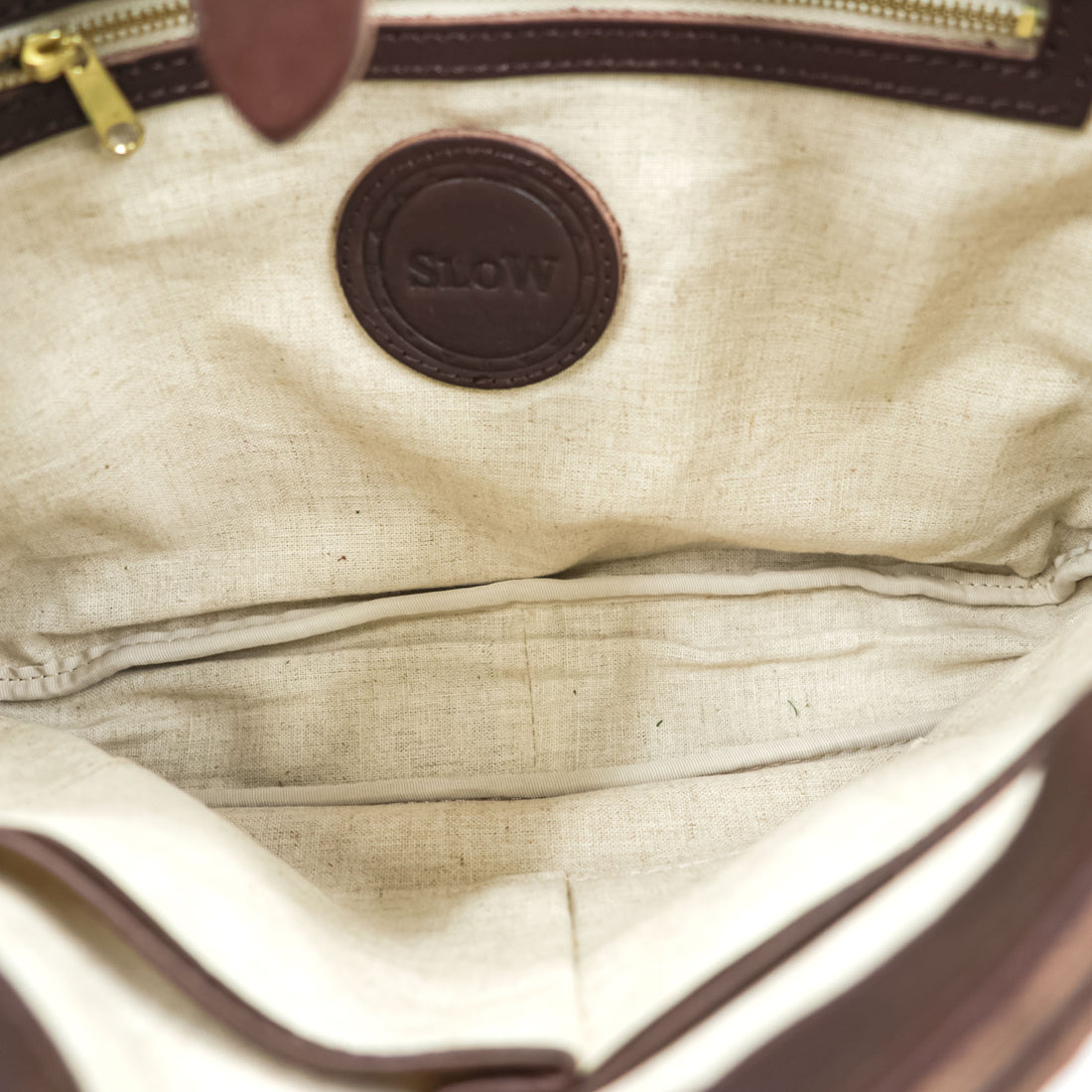 SLOW Japan Made BONO MAIL BAG Shoulder Bag Brown Tochigi Leather Full Vegetable Tanned Leather Flap