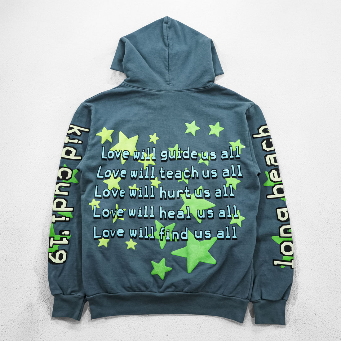 Kid Cudi x CPFM Enter Galactic Hoodie Blue Gray Glow in the Dark Stars Size S