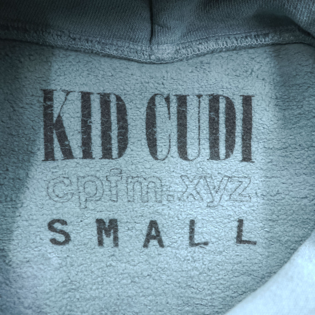 Kid Cudi x CPFM Enter Galactic Hoodie Blue Gray Glow in the Dark Stars Size S