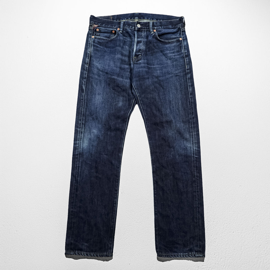 DENIM & SUPPLY RALPH LAUREN デニムパンツ ジーンズ L インディゴ ブルー ヴィンテージ加工 SLIM FIT