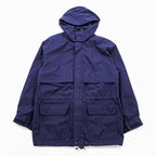 Eddie Bauer 90s Vintage Mountain Parka Shell Rain Jacket, Size M, Navy, Gore-Tex, Waterproof, Drawcord, Detachable Hoodie