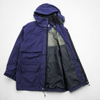 Eddie Bauer 90s Vintage Mountain Parka Shell Rain Jacket, Size M, Navy, Gore-Tex, Waterproof, Drawcord, Detachable Hoodie