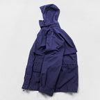 Eddie Bauer 90s Vintage Mountain Parka Shell Rain Jacket, Size M, Navy, Gore-Tex, Waterproof, Drawcord, Detachable Hoodie