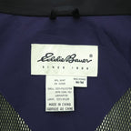 Eddie Bauer 90s Vintage Mountain Parka Shell Rain Jacket, Size M, Navy, Gore-Tex, Waterproof, Drawcord, Detachable Hoodie