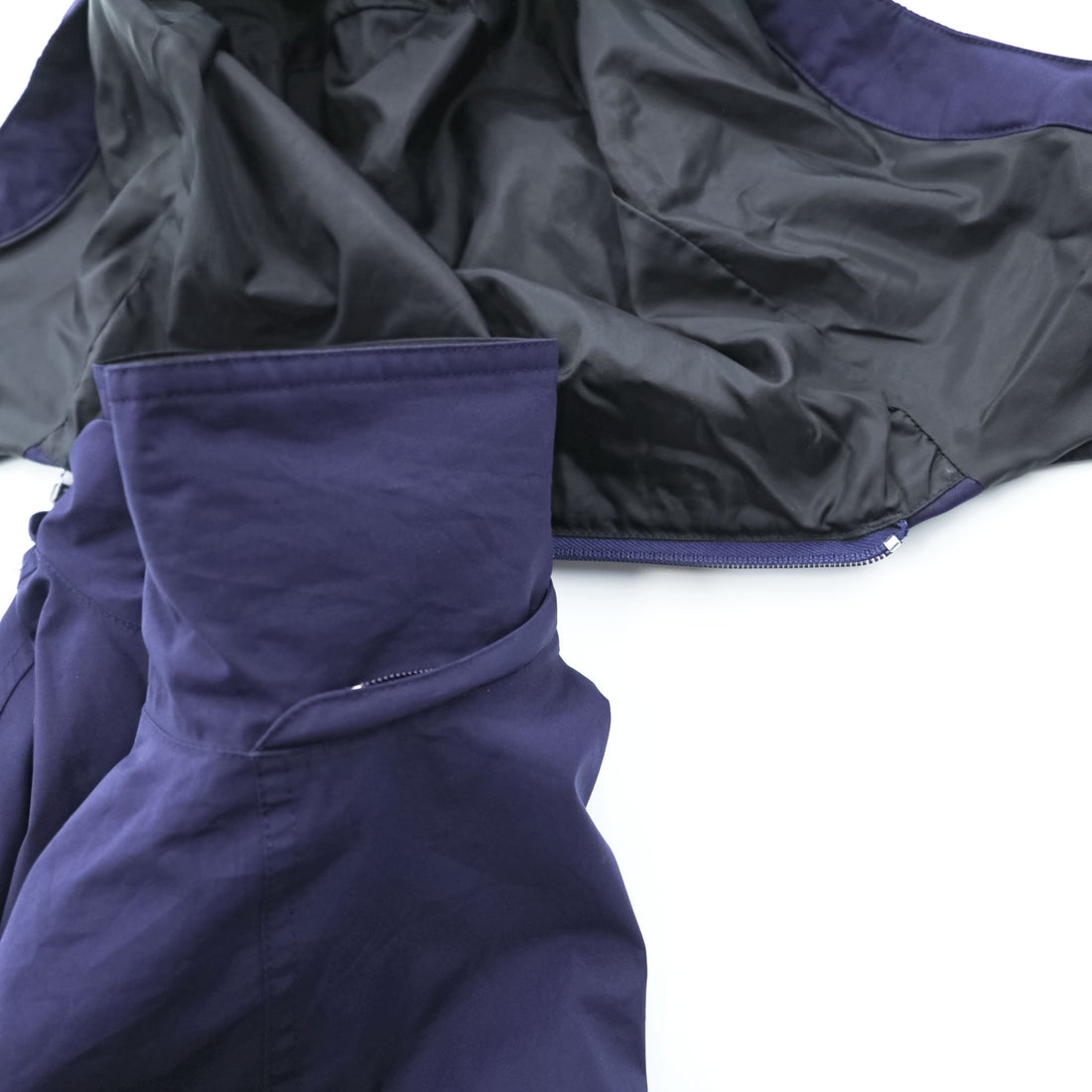 Eddie Bauer 90s Vintage Mountain Parka Shell Rain Jacket, Size M, Navy, Gore-Tex, Waterproof, Drawcord, Detachable Hoodie