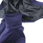 Eddie Bauer 90s Vintage Mountain Parka Shell Rain Jacket, Size M, Navy, Gore-Tex, Waterproof, Drawcord, Detachable Hoodie