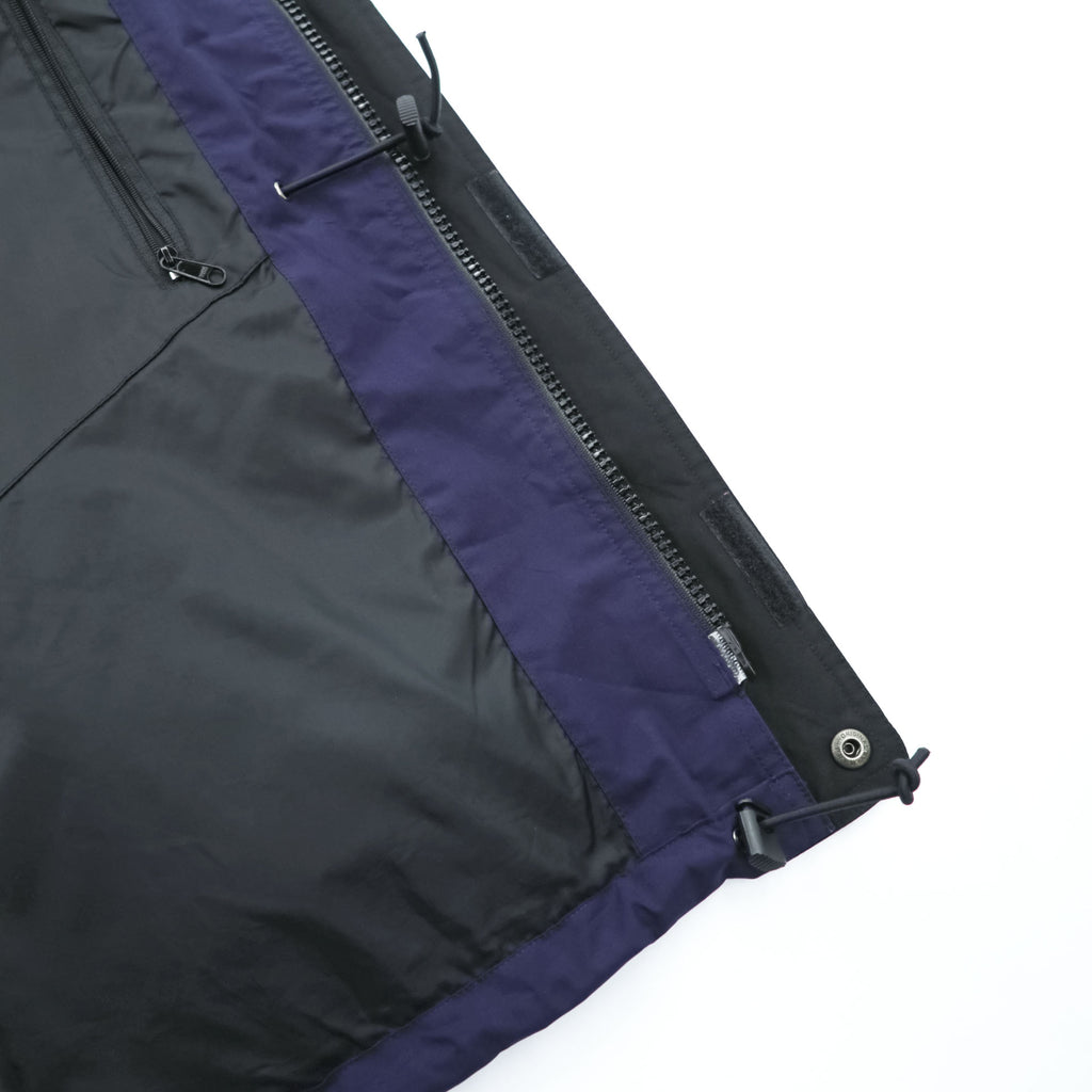 Eddie Bauer 90s Vintage Mountain Parka Shell Rain Jacket, Size M, Navy, Gore-Tex, Waterproof, Drawcord, Detachable Hoodie