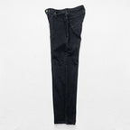 Lee 90s Vintage Tapered Denim Pants Jeans M Black OKLAHOMA JEANS Zipper Fly Leather Patch