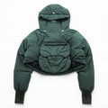 alk phenix Short Puffer Anorak Puffer Jacket L Khaki with drawstring zak short anorak P09520T50