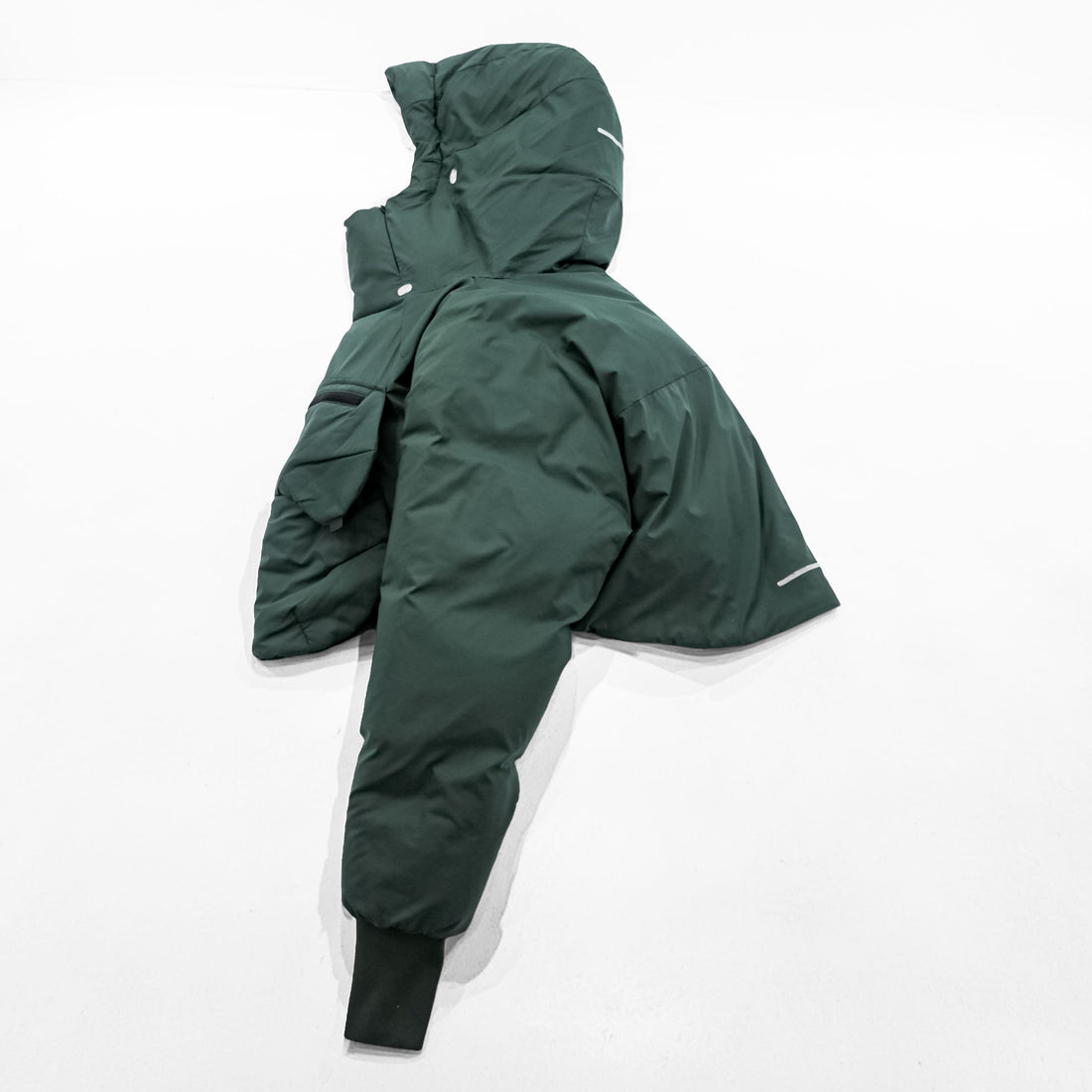 alk phenix Short Puffer Anorak Puffer Jacket L Khaki with drawstring zak short anorak P09520T50