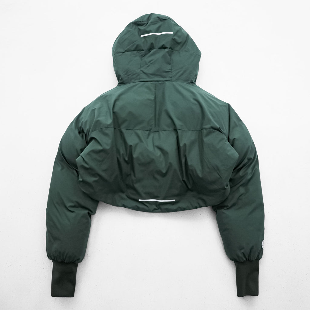 alk phenix Short Puffer Anorak Puffer Jacket L Khaki with drawstring zak short anorak P09520T50