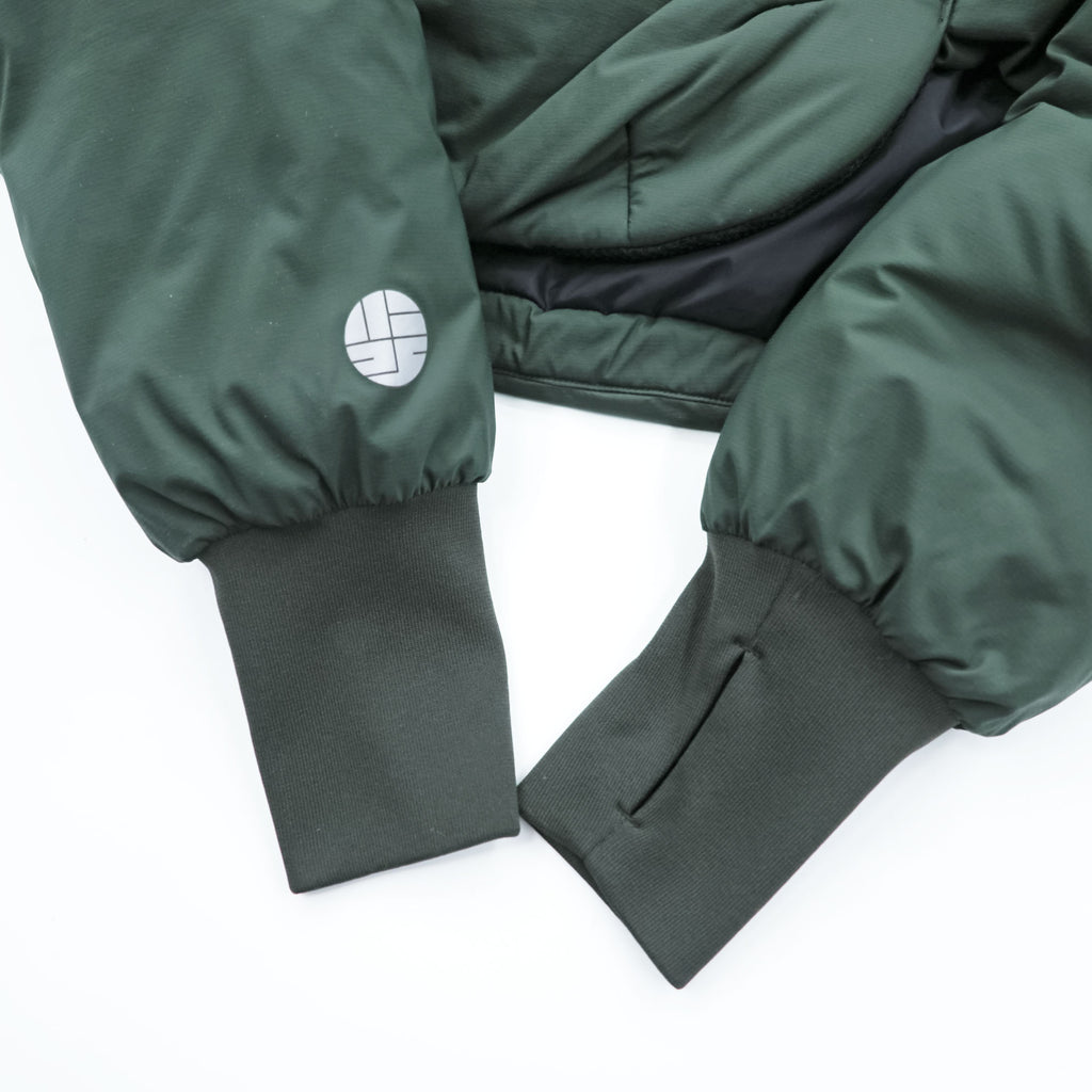 alk phenix Short Puffer Anorak Puffer Jacket L Khaki with drawstring zak short anorak P09520T50