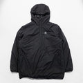 South2 West8 Japan Made Puffer Jacket Pullover Hoodie M Black Padded J0762