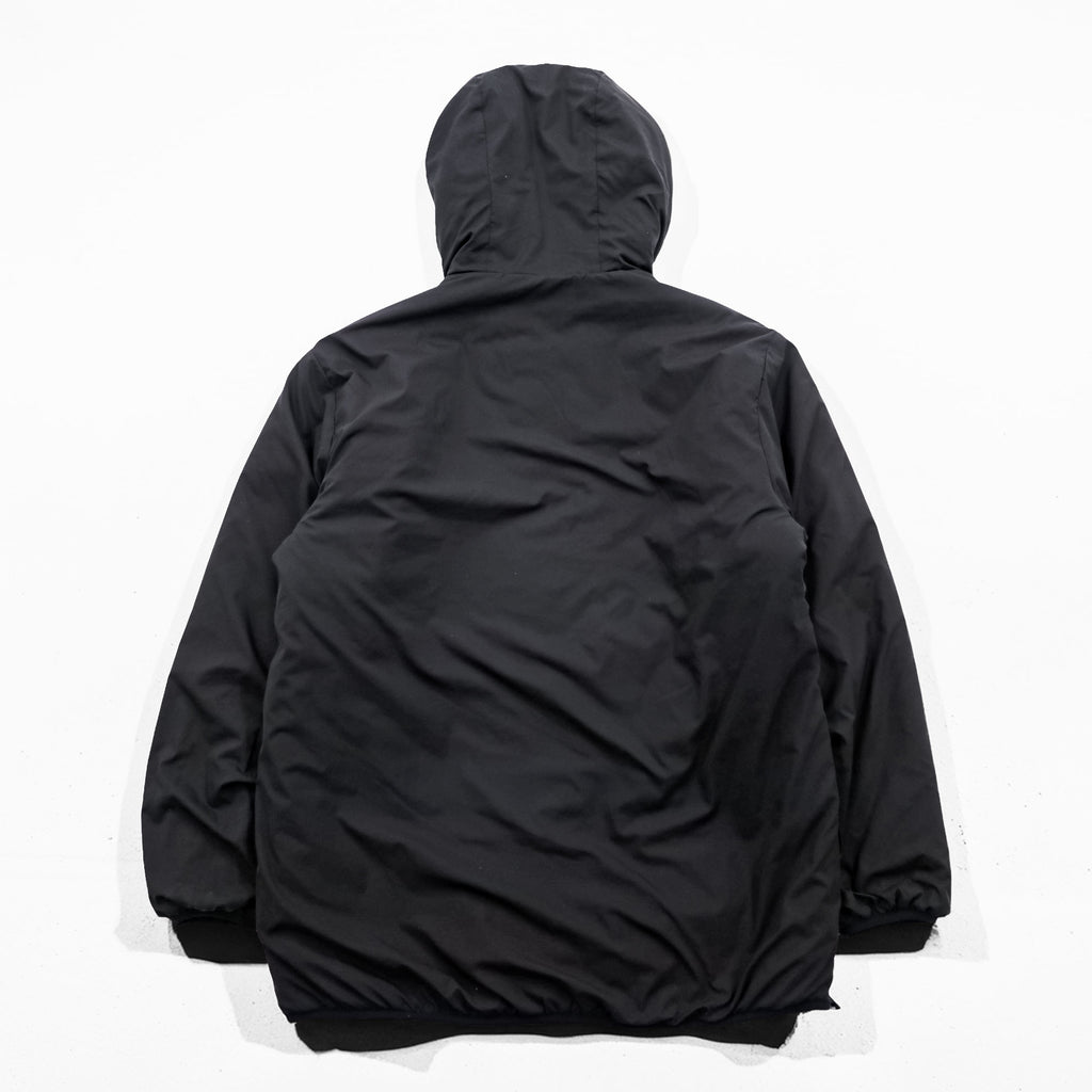 South2 West8 Japan Made Puffer Jacket Pullover Hoodie M Black Padded J0762