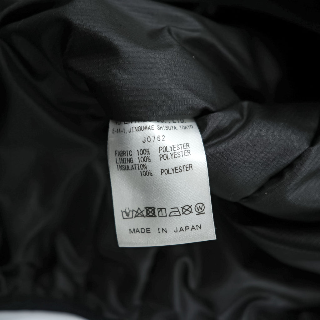 South2 West8 Japan Made Puffer Jacket Pullover Hoodie M Black Padded J0762
