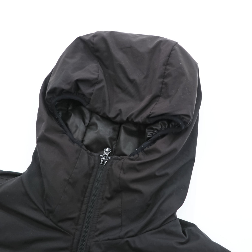 South2 West8 Japan Made Puffer Jacket Pullover Hoodie M Black Padded J0762