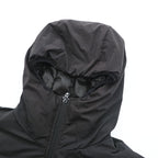 South2 West8 Japan Made Puffer Jacket Pullover Hoodie M Black Padded J0762
