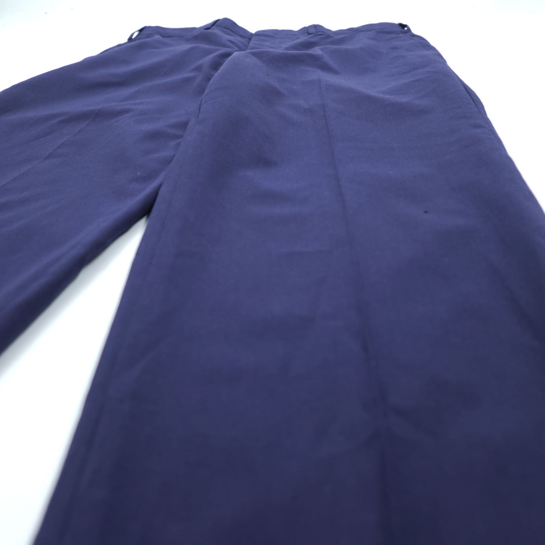 US NAVY 80年代 ヴィンテージ 米軍 ミリタリー サービストラウザーズ スラックス パンツ L ネイビー SCOVILLジップ TENESSEE APPAREL CORP 8405-01-086-4589