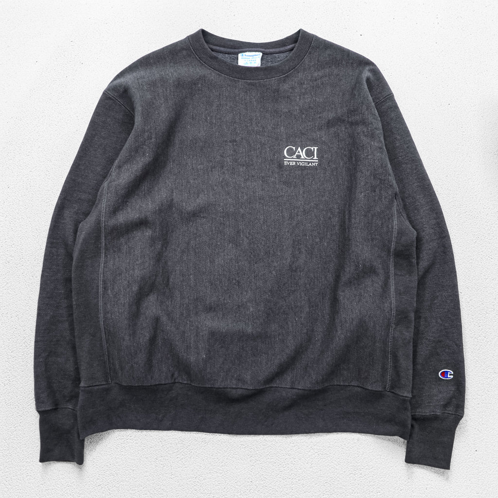 Champion Reverse Weave Sweatshirt, Size XL, Gray, Brushed Lining, Embroidered, One-Point Design