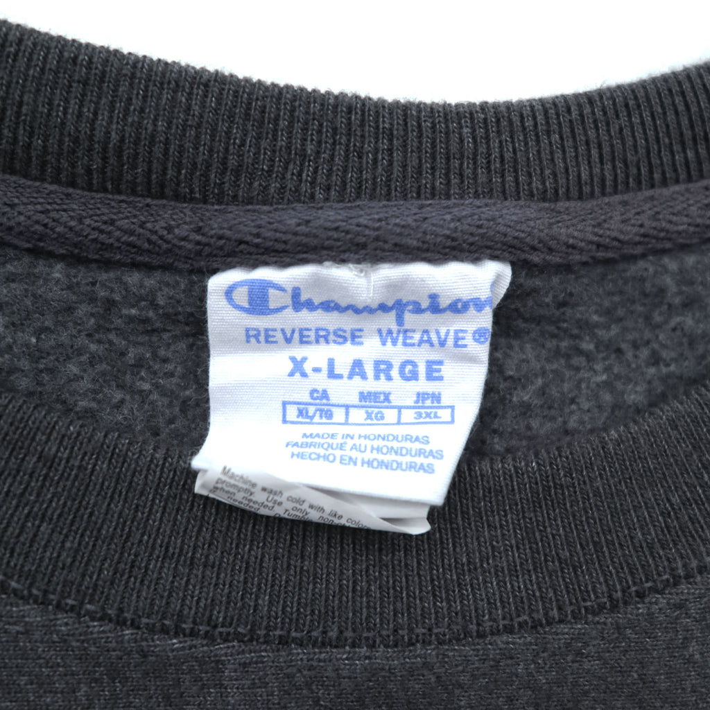 Champion Reverse Weave Sweatshirt, Size XL, Gray, Brushed Lining, Embroidered, One-Point Design