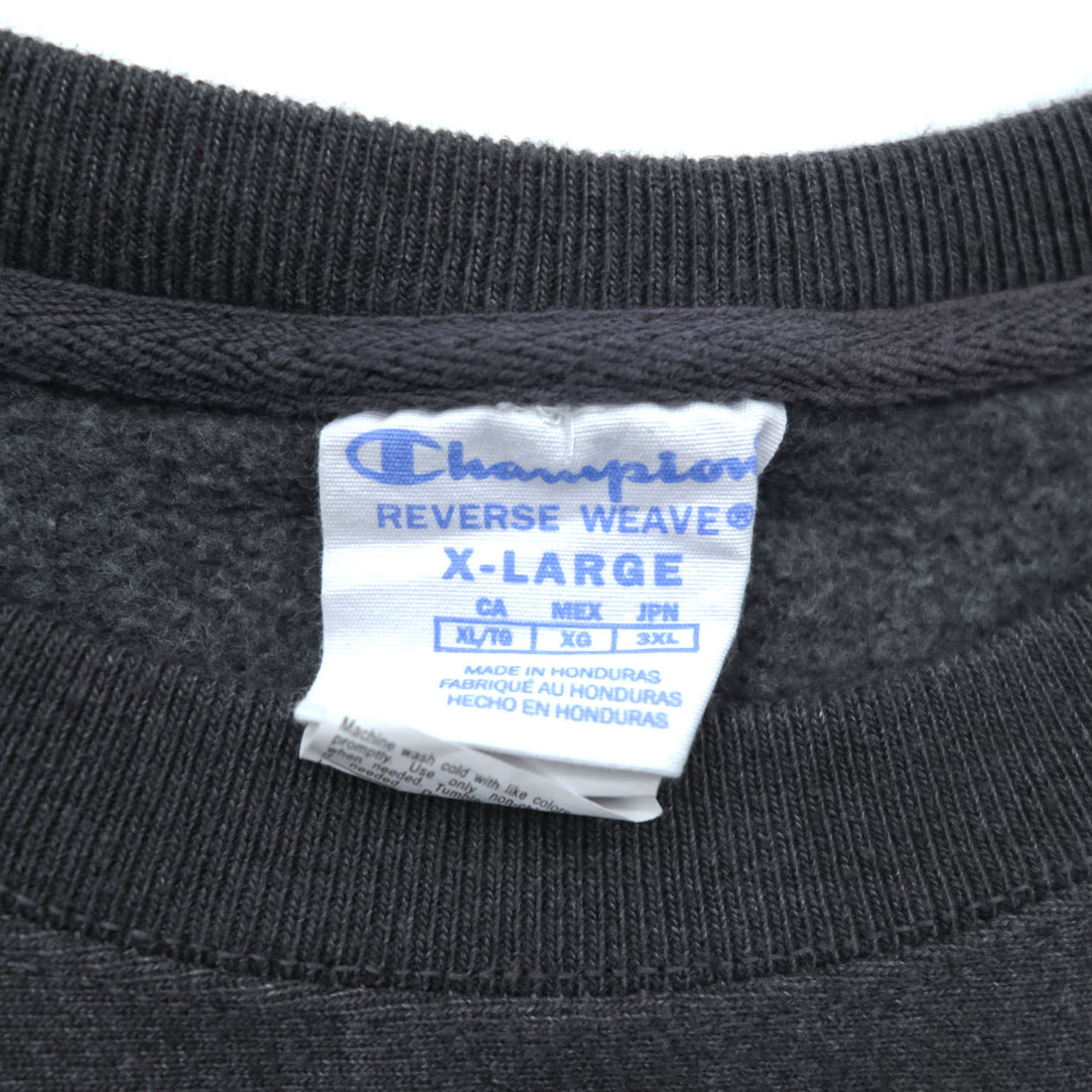 Champion Reverse Weave Sweatshirt, Size XL, Gray, Brushed Lining, Embroidered, One-Point Design