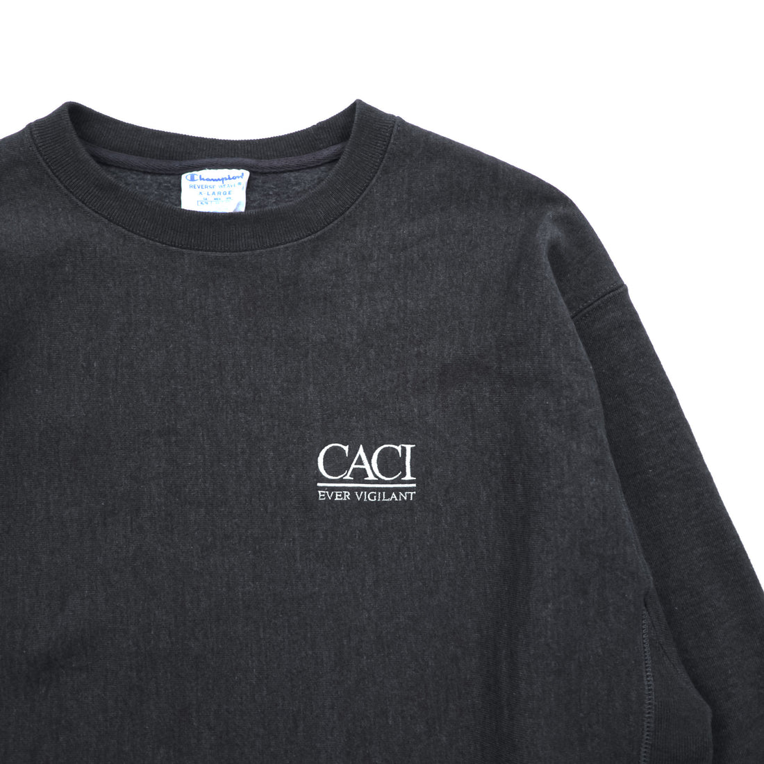 Champion Reverse Weave Sweatshirt, Size XL, Gray, Brushed Lining, Embroidered, One-Point Design