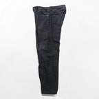 Avirex Type W Black Denim Pants Button Fly Wide Straight Military Style Jeans