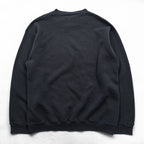 DISCUS ATHLETIC 90s Vintage USA Made V-insert Blank Sweatshirt L Black