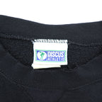 DISCUS ATHLETIC 90s Vintage USA Made V-insert Blank Sweatshirt L Black