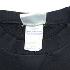 DISCUS ATHLETIC 90s Vintage USA Made V-insert Blank Sweatshirt L Black