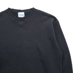 DISCUS ATHLETIC 90s Vintage USA Made V-insert Blank Sweatshirt L Black