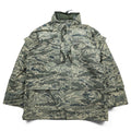 USAF APECS ABU Tiger Stripe Camo Parka Medium Regular Hooded Waterproof Nylon Military Jacket Propper