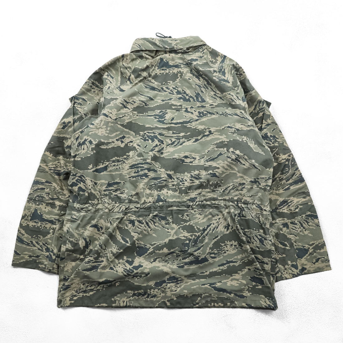 USAF APECS ABU Tiger Stripe Camo Parka Medium Regular Hooded Waterproof Nylon Military Jacket Propper