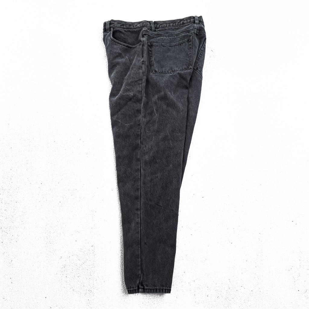 Eddie Bauer 90s Vintage Denim Jeans L Black Flannel Liner