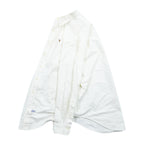 Ralph Lauren 90s Vintage Long-Sleeve Button-Down Shirt, Size L, White Oxford, Small Pony Logo Embroidery