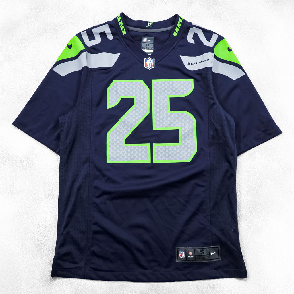NIKE ゲームシャツ Tシャツ L ネイビー ナンバリング NFL フットボールジャージ ユニフォーム