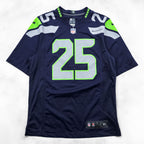 NIKE ゲームシャツ Tシャツ L ネイビー ナンバリング NFL フットボールジャージ ユニフォーム