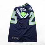 NIKE ゲームシャツ Tシャツ L ネイビー ナンバリング NFL フットボールジャージ ユニフォーム