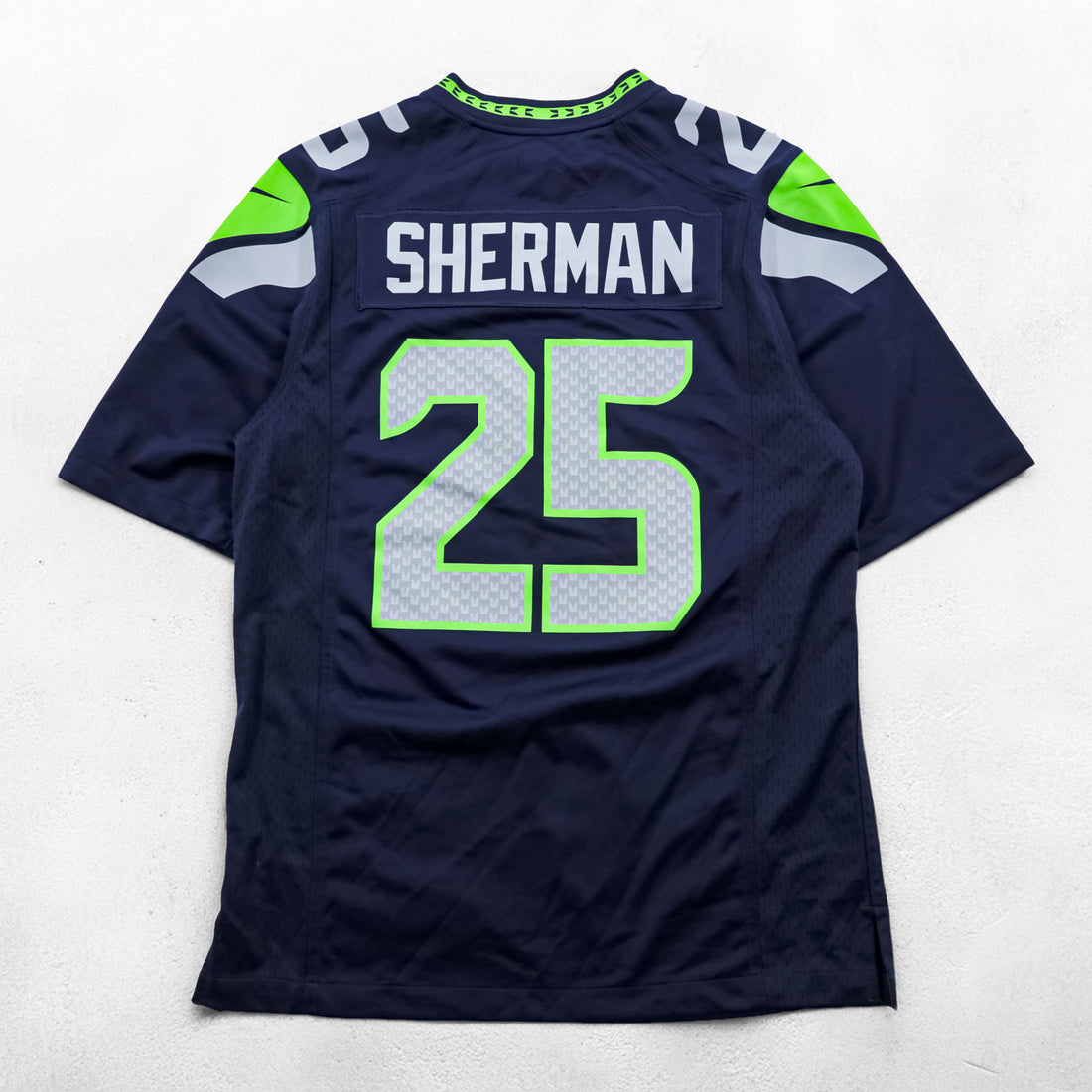 NIKE ゲームシャツ Tシャツ L ネイビー ナンバリング NFL フットボールジャージ ユニフォーム