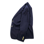 Polo Ralph Lauren 1990s Vintage 2-Button Blazer , Tailored Jacket, Navy, Size M, Gold Buttons