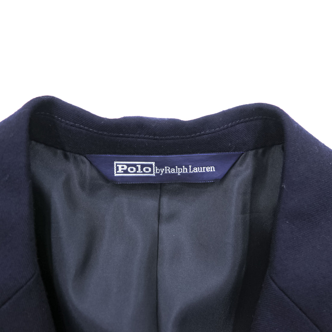 Polo Ralph Lauren 1990s Vintage 2-Button Blazer , Tailored Jacket, Navy, Size M, Gold Buttons