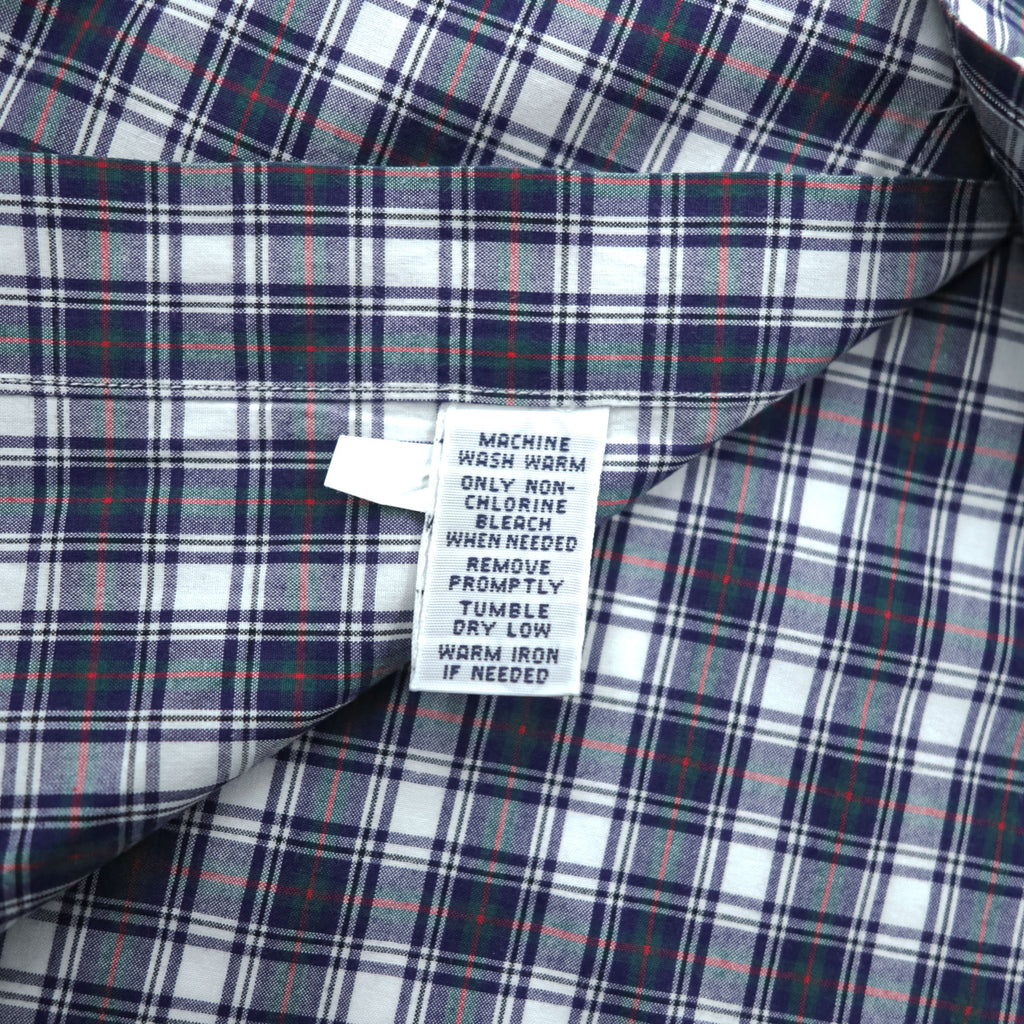 Polo Ralph Lauren 90s Vintage Long-Sleeve Shirt, Size L, Navy, Checked Estate