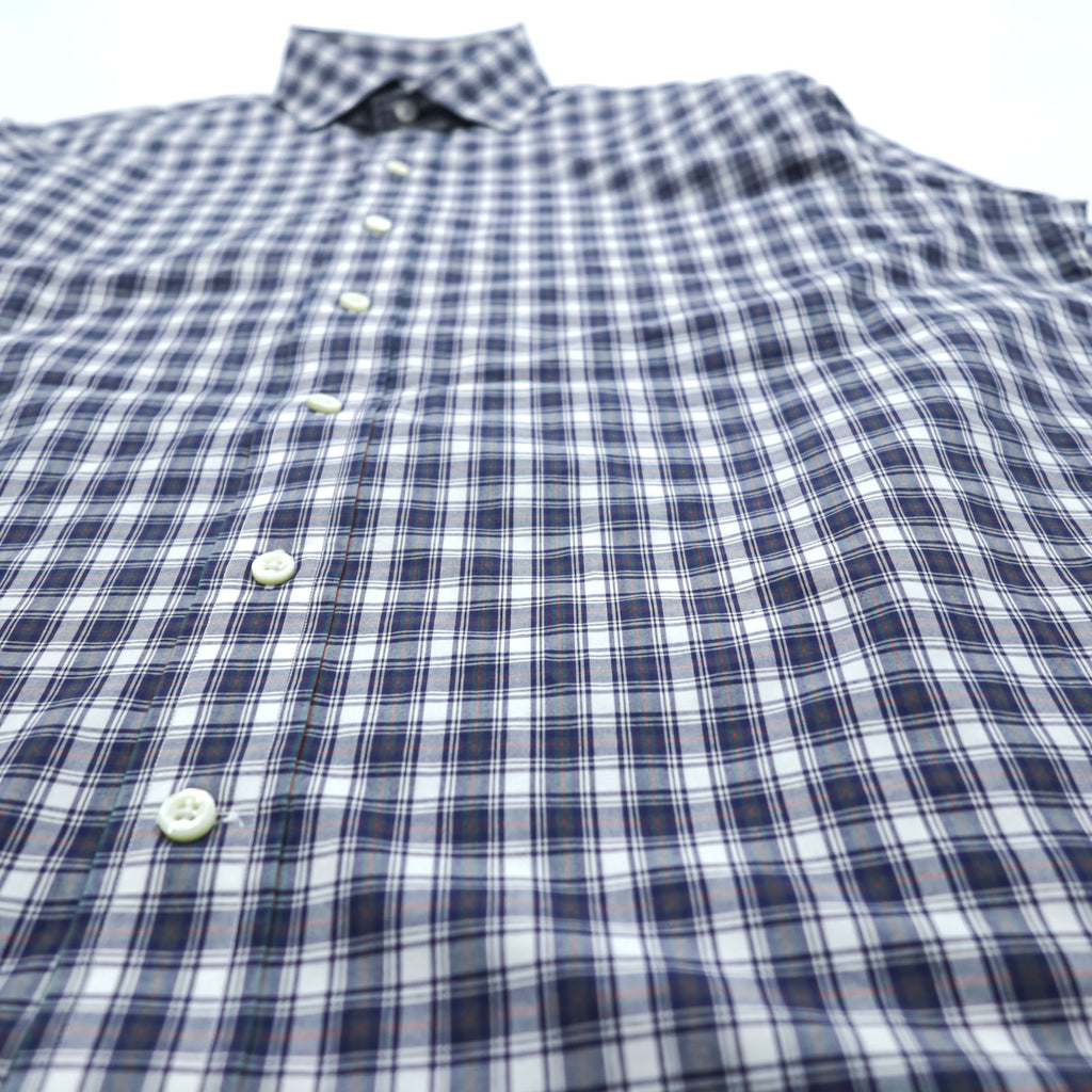 Polo Ralph Lauren 90s Vintage Long-Sleeve Shirt, Size L, Navy, Checked Estate