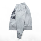 Champion Reverse Weave Sweatshirt, Size L, Gray, College Style, Arch Logo, 3-Tier Print, Discharge Print, NOTRE DAME