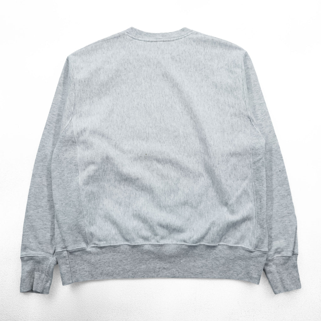 Champion Reverse Weave Sweatshirt, Size L, Gray, College Style, Arch Logo, 3-Tier Print, Discharge Print, NOTRE DAME