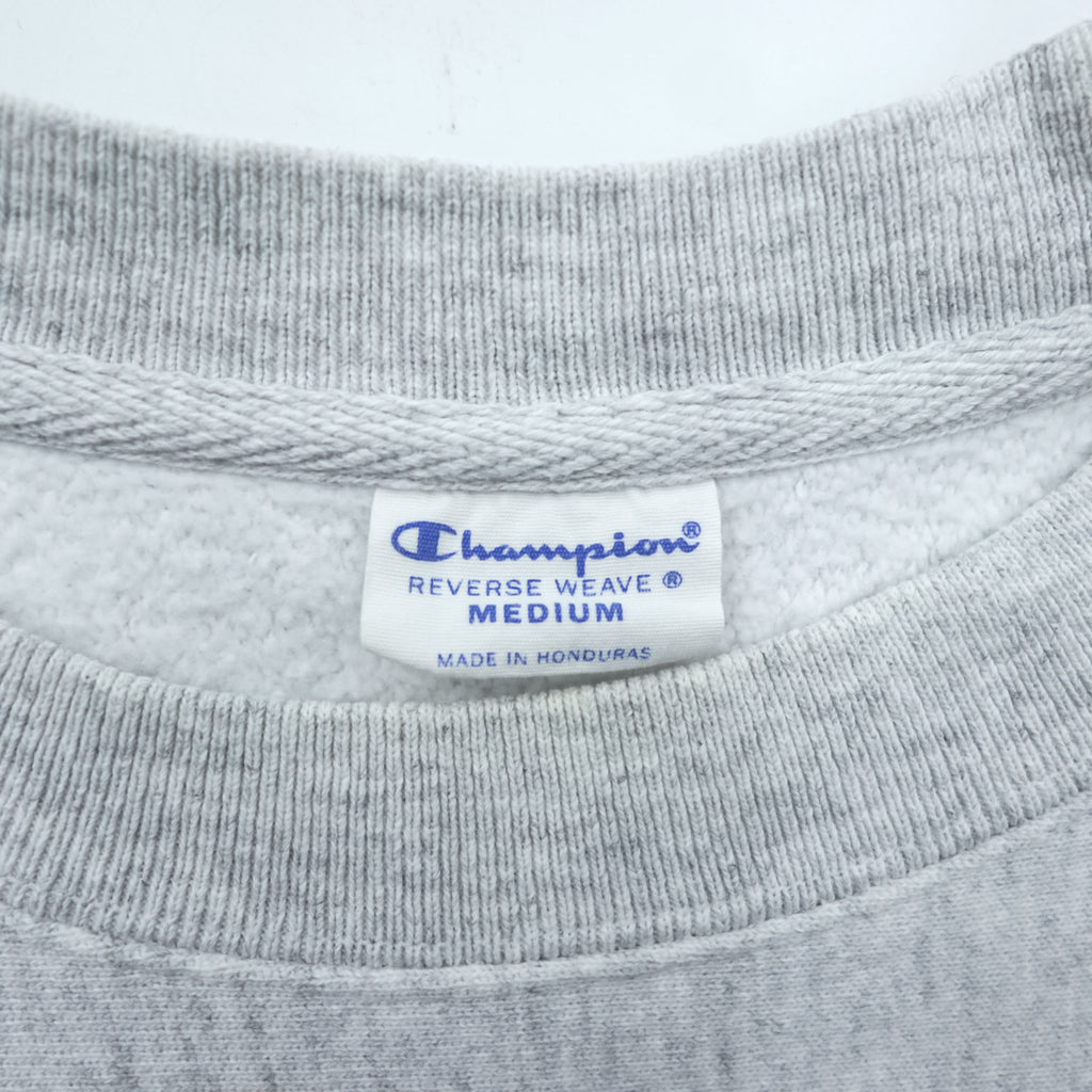 Champion Reverse Weave Sweatshirt, Size L, Gray, College Style, Arch Logo, 3-Tier Print, Discharge Print, NOTRE DAME