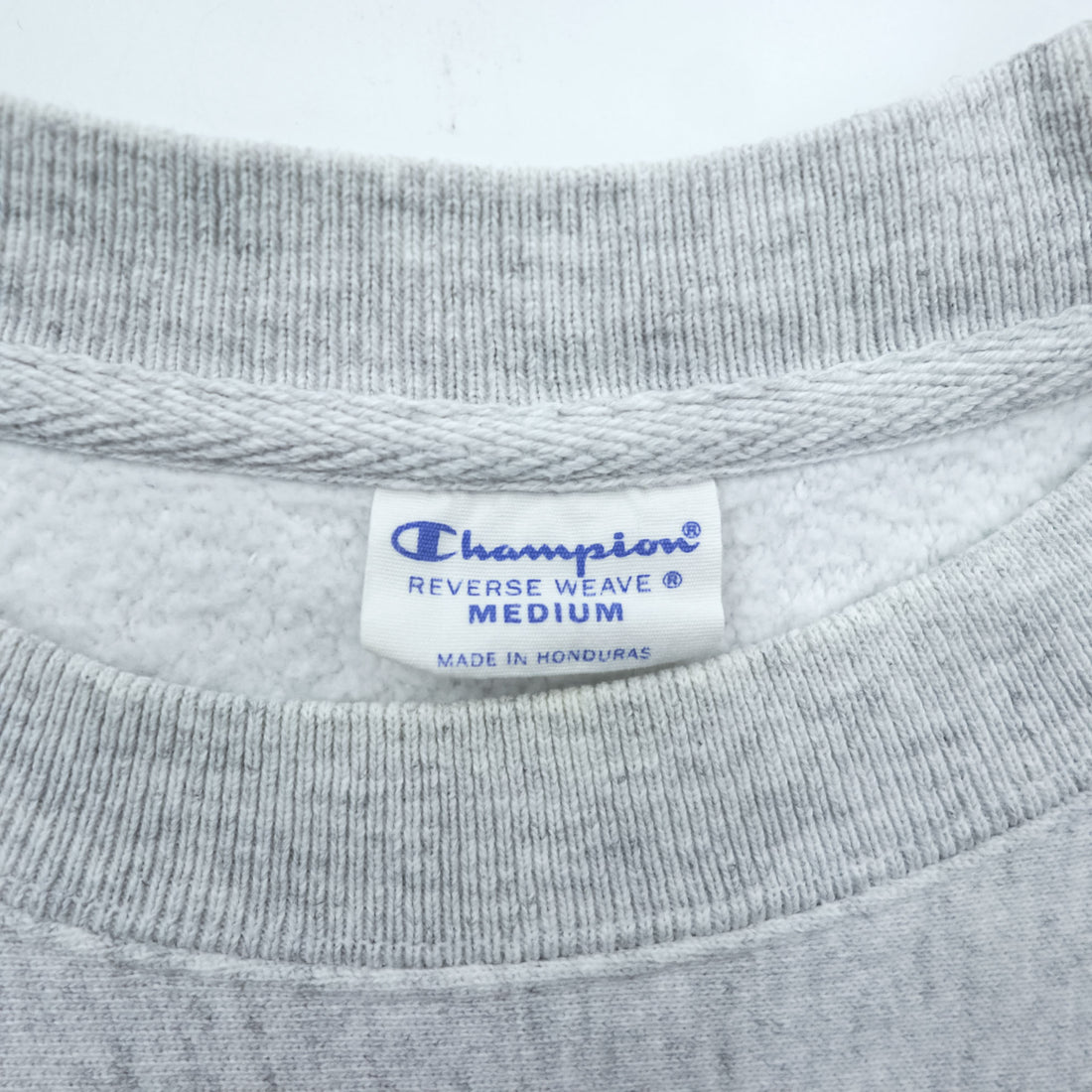 Champion Reverse Weave Sweatshirt, Size L, Gray, College Style, Arch Logo, 3-Tier Print, Discharge Print, NOTRE DAME