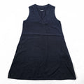 Marc O’Polo Natural Linen Sleeveless V-Neck Dress Navy 100% Linen