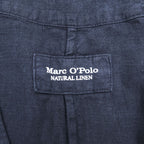 Marc O’Polo Natural Linen Sleeveless V-Neck Dress Navy 100% Linen